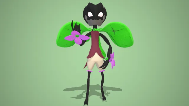 莲花森林之主精灵妖怪角色模型动画