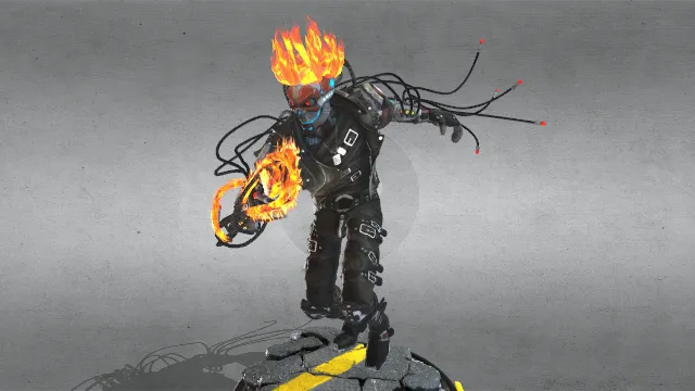 幽灵骑士2099零游戏角色手办摆件模型