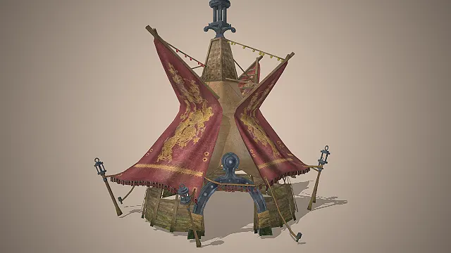 民族大帐  国风场景  武侠仙侠道具  做旧质感