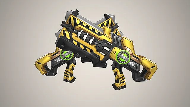 工程双枪  科幻武器  硬核工业感  重火器