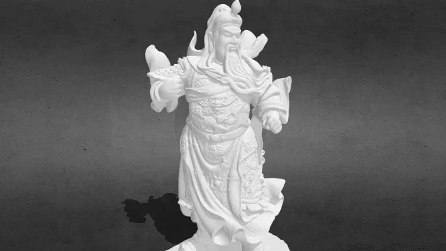 关羽 关云长 关公站立像stl.stl
