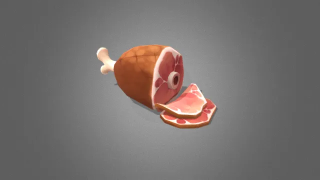 风格化 简易模型 食物 肉 