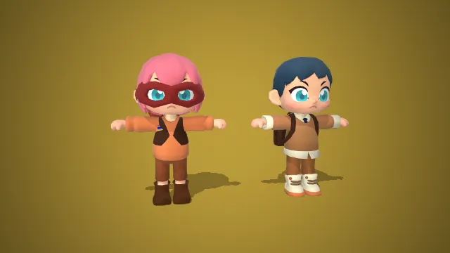 超级小英雄：粉发面具侠与蓝发小侦探