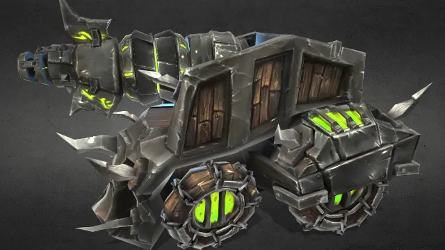 卡通风格化铁血军团闪电炮坦克动画