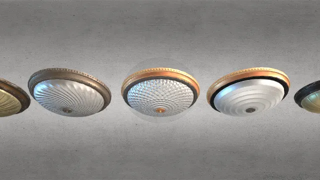 通用嵌入式天花板灯吸顶灯不同花纹色灯罩