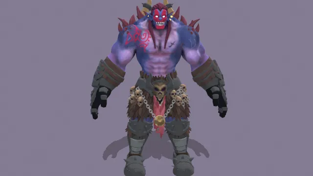 战争兽人游戏角色人物模型怪物