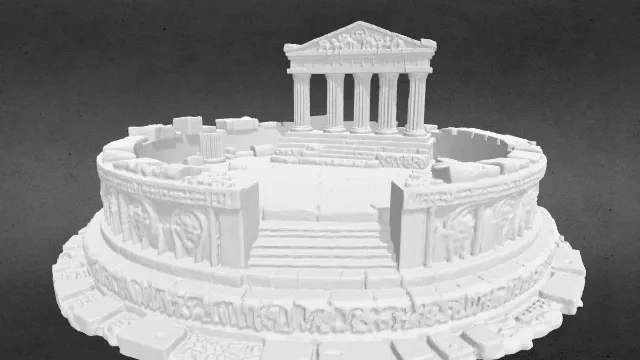 雅典神庙祭坛遗迹obj.obj