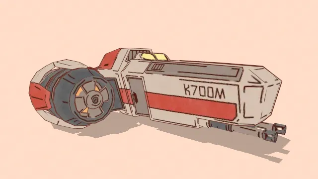 卡通风格宇宙飞船科幻未来科技