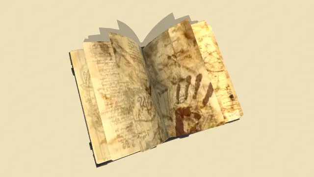 魔法书书本游戏场景道具