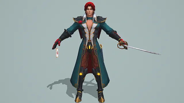 蒸汽朋克风格剑斗士3D模型