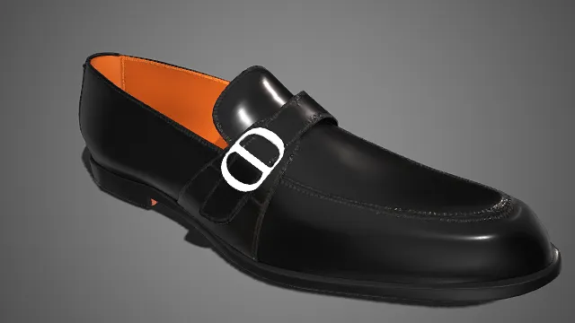 亮面  黑色  乐福鞋  漆皮材质  线条简约流畅  商务  低跟设计