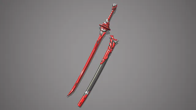 赛博太刀  二次元武器  机械结构  未来科技感