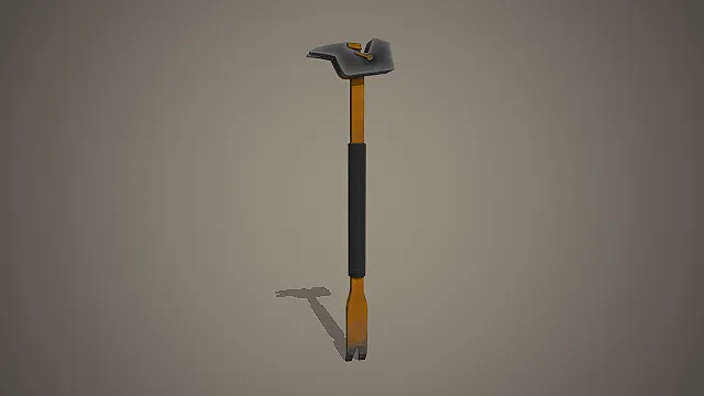 多功能破拆斧  做旧磨损质感  近战武器  破拆工具