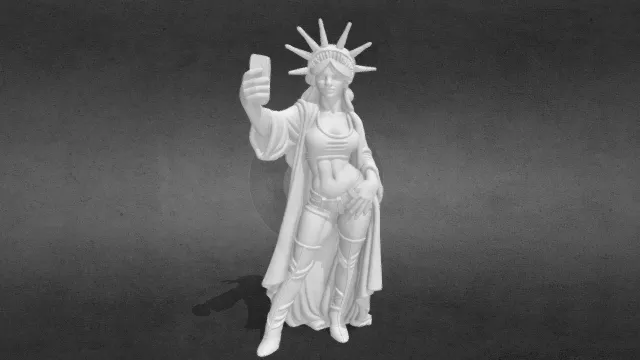 自拍的性感自由女神像_obj.obj