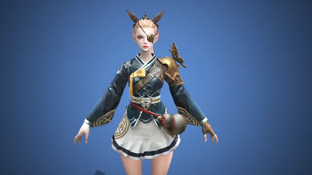 玄衣游侠  玄衣游侠模型  女性角色  仙侠场景  游戏角色