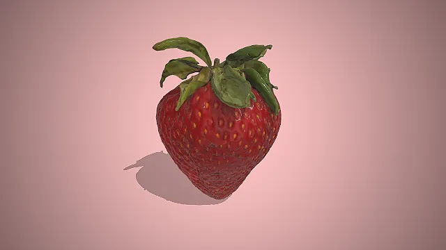 草莓  食材模型  浆果类水果  春季水果