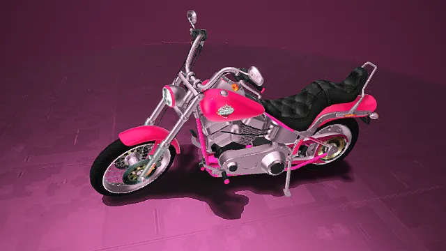 芭比戴维森摩托车3D模型