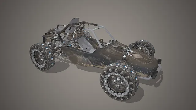 越野沙丘车  敞开式驾驶  工业风设计  载具