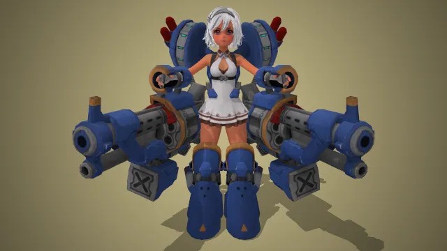Wish 机甲 萝莉 机枪武器 反差