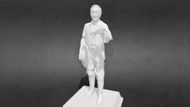 袁隆平全身像stl.stl