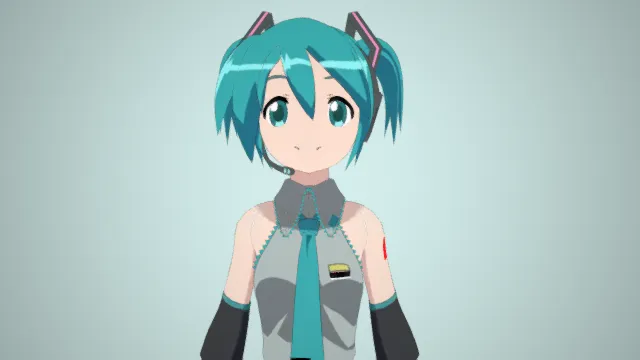 未来初音卡通人物角色建模