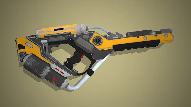 等离子喷射枪  科幻风格  未来武器  高精度建模