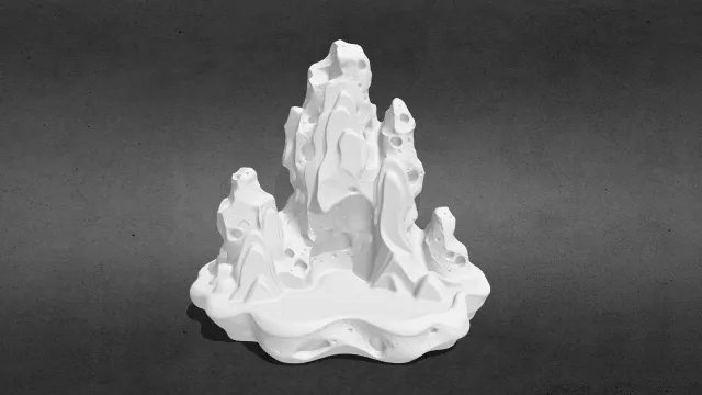 鱼缸假山 仿火山岩stl.stl
