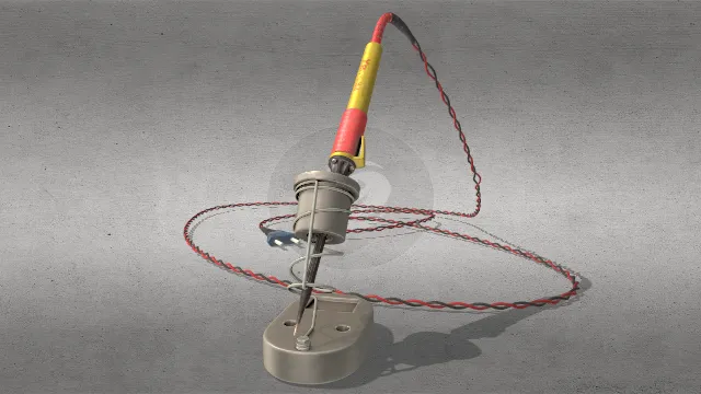 焊锡铁笔工业机器插电道具