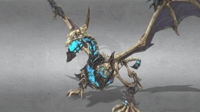 游戏角色怪物骨架龙有翅膀动画