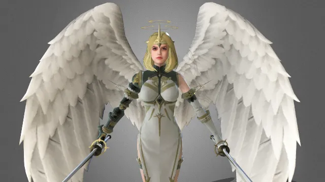 游戏模型 人物模型 大天使 游戏皮肤