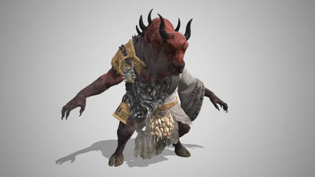 黑神话  牛侍长  动物  游戏模型  建模