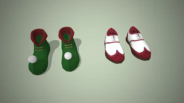 节日鞋履  精灵靴  童话风  圣诞氛围