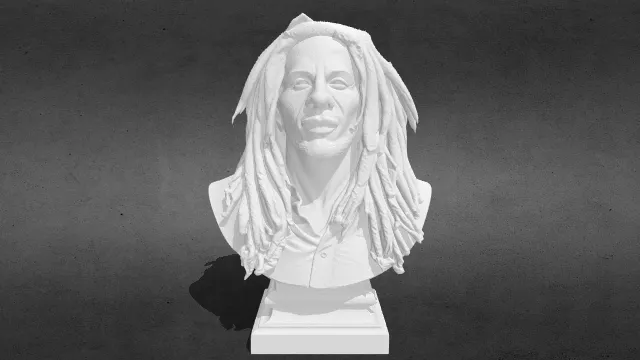 鲍勃·罗伯特·内斯塔·马利 半身像stl