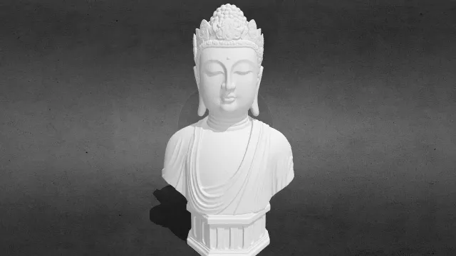 佛陀半身像 版本6 stl.stl