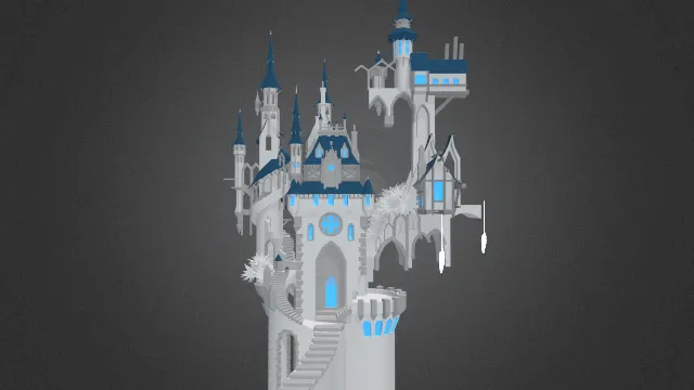 建筑场景塔楼幻想城堡