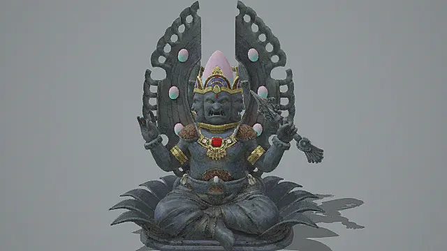 神异护法风格多臂怒像模型