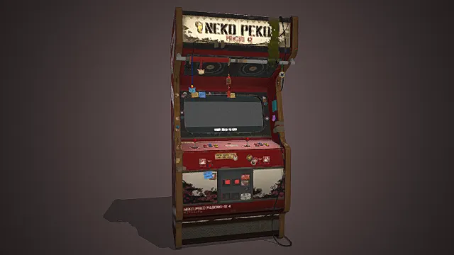 复古街机 “NEKO PEKIO” 模型