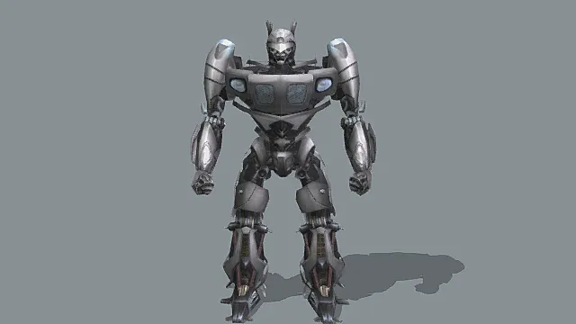 银灰冷峻风变形金刚系机械战士3D模型