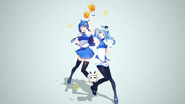 哔哩哔哩 (゜-゜)つロ 干杯~ 3D 模型