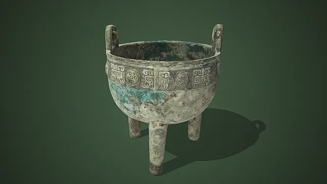 西周青铜鼎  文物模型  国家一级文物  青铜铸造工艺