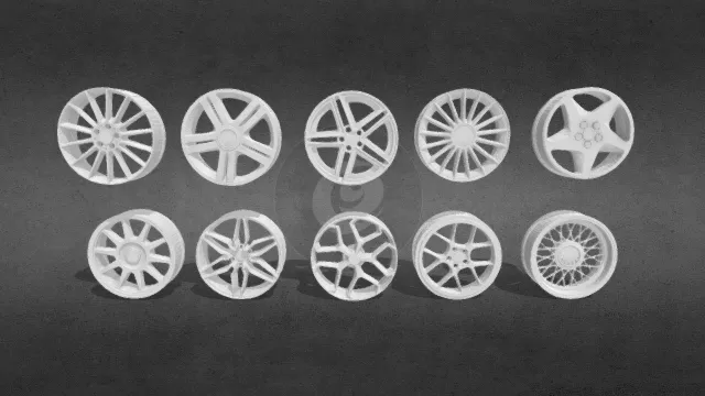 10个汽车轮毂
