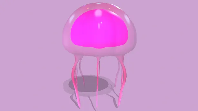 水母海洋生物模型