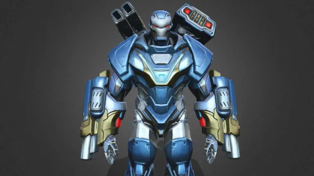 战争机械纹理绑定机甲武器角色