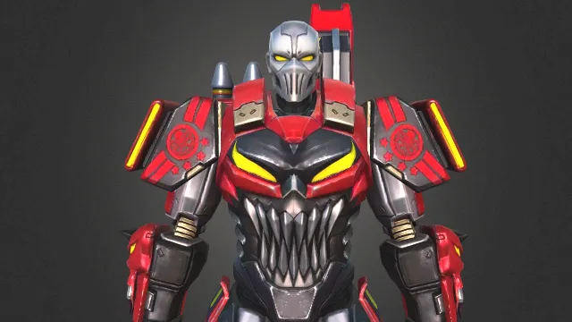 战争机器纹理化绑定机甲炮弹武器角色