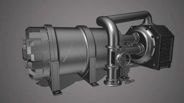 工业机械设备   精准写实3D模型