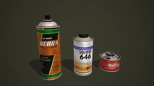 多类破旧工业化工罐套装 3D 模型