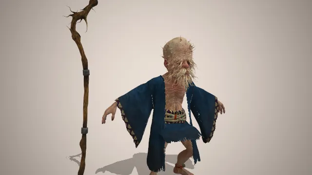 黑神话  土地公  人物  游戏模型  角色