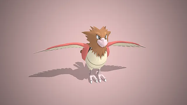 烈雀  宝可梦  卡通形象  游戏 IP  展翅姿态