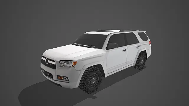 银灰色硬派越野 SUV3D 模型