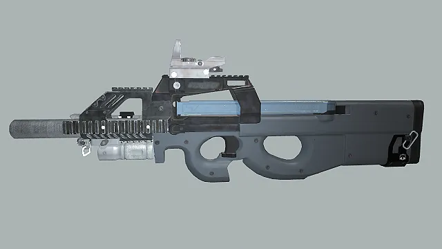 冲锋枪  武器  枪械设计  军事主题  写实风格